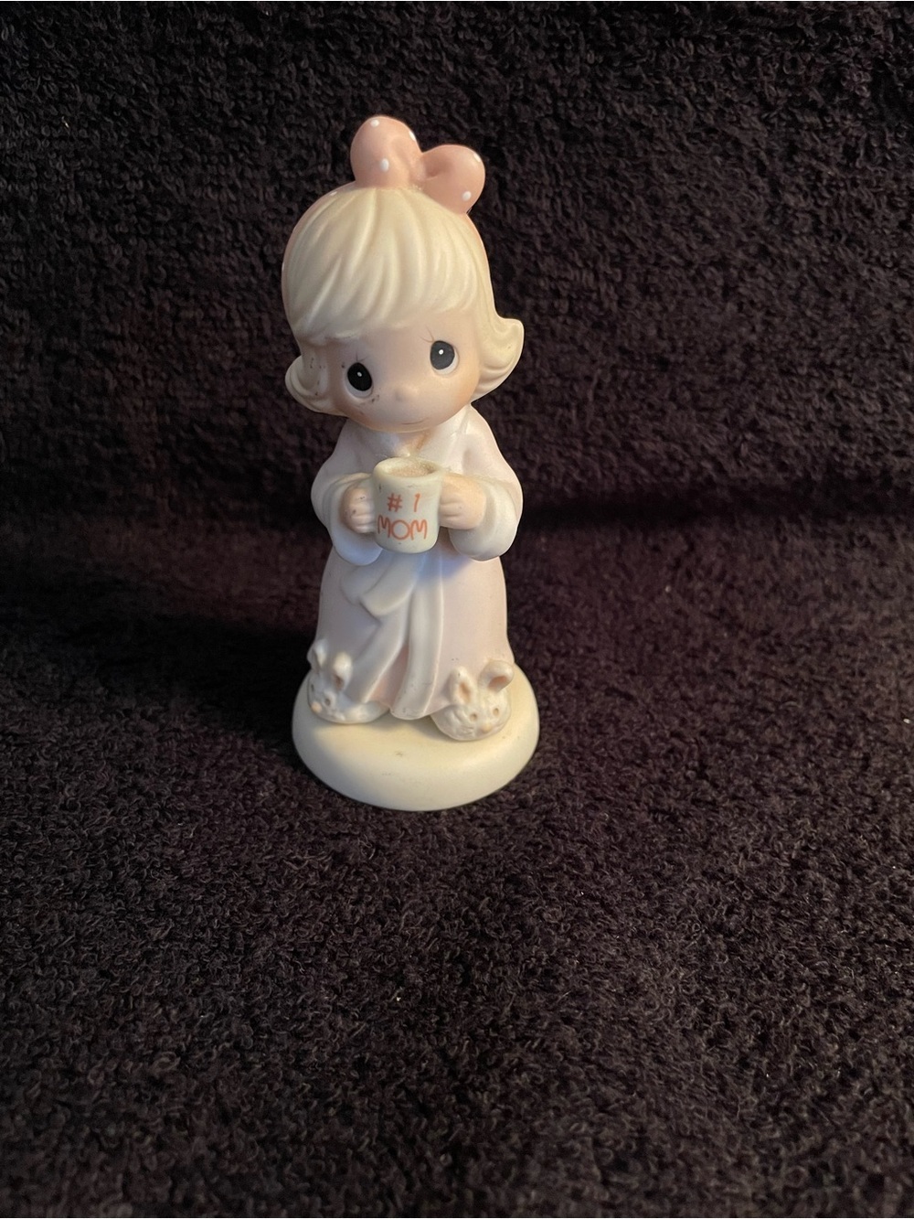 Vintage Precious Moments Figurine “Thank You For The Time We Share” #1 Mom Mug